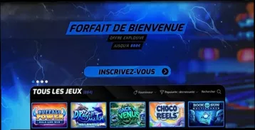 Intense Casino - Bonus de bienvenue 100% jusqu'à 888 €