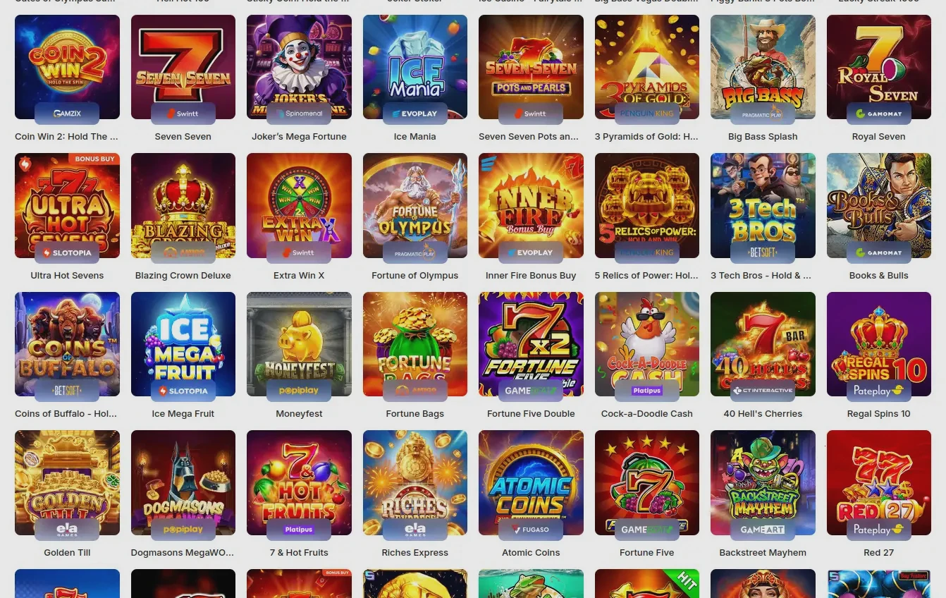 Interface de connexion Intense Casino sur mobile et desktop